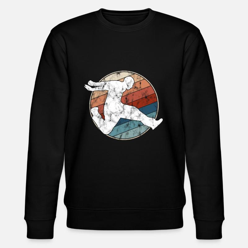 Parkour Retro - Stanley/Stella Unisex Bio-Sweatshirt CHANGER  - Schwarz