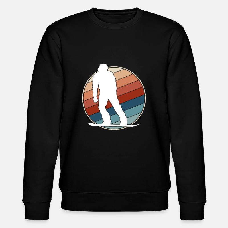 Snowboard Rétro - Sweat bio CHANGER Stanley/Stella Unisexe - noir