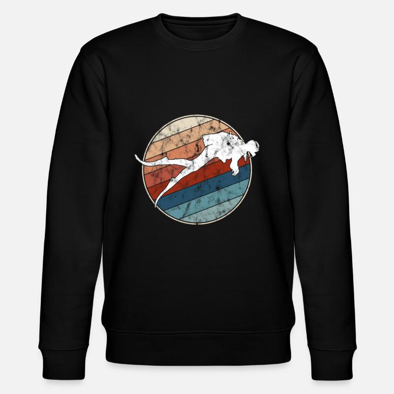 Tauchen Retro - Stanley/Stella Unisex Bio-Sweatshirt CHANGER  - Schwarz