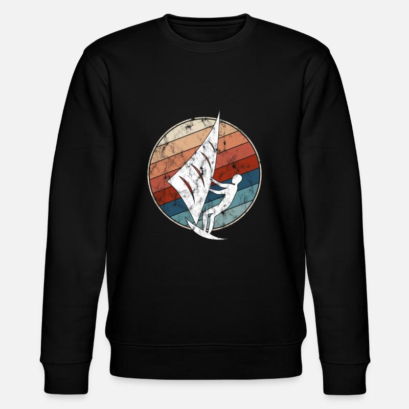Kite Retro - Stanley/Stella CHANGER Unisex Organic Sweatshirt - black
