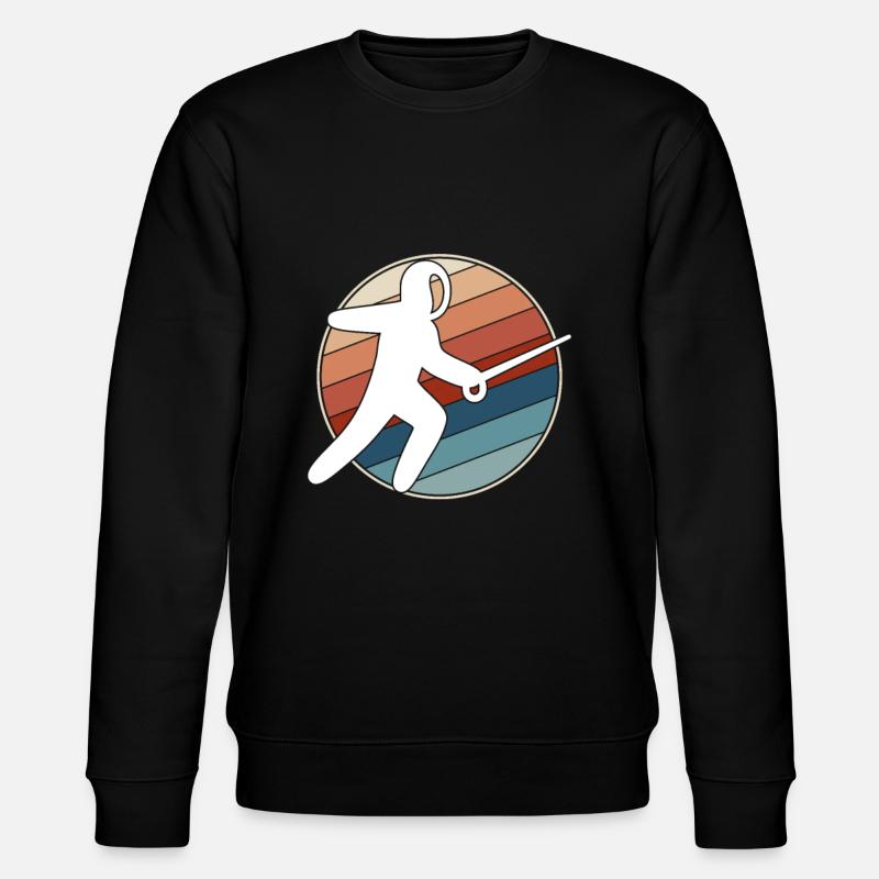 Escrime Rétro - Sweat bio CHANGER Stanley/Stella Unisexe - noir