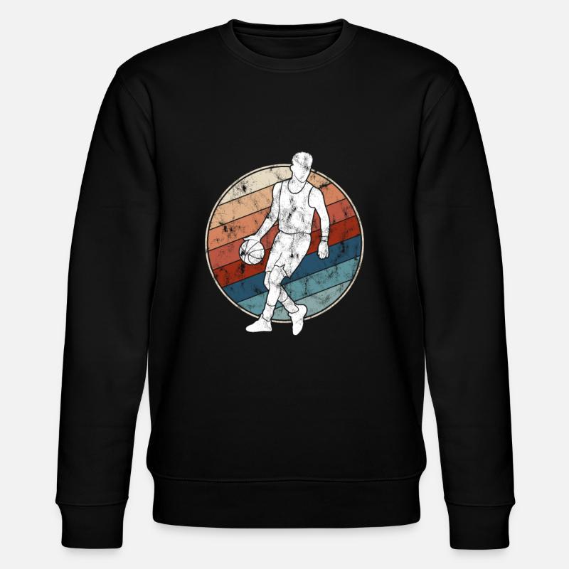 Basketball Retro - Stanley/Stella Unisex Bio-Sweatshirt CHANGER  - Schwarz