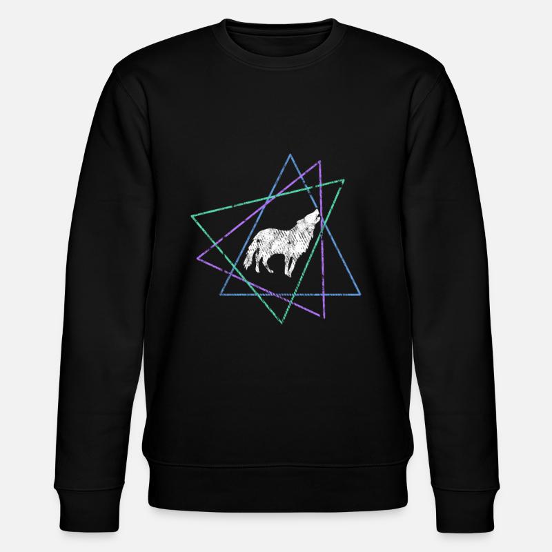 Wolf - Stanley/Stella Unisex Bio-Sweatshirt CHANGER  - Schwarz
