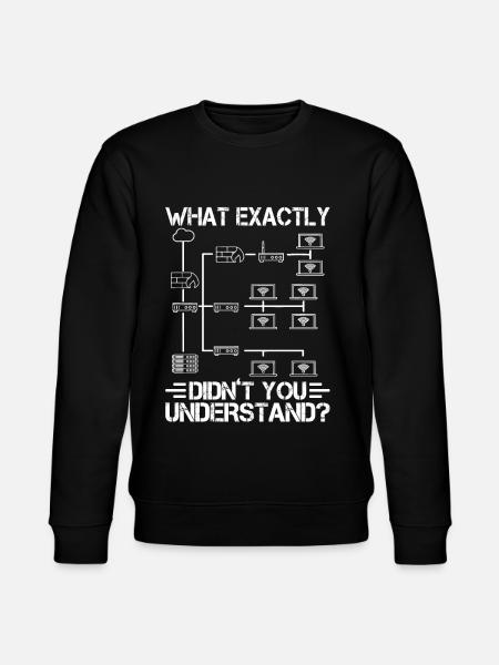 Nätverksteknik: vad exakt har du inte? - Ekologisk sweatshirt CHANGER unisex från Stanley/Stella - svart