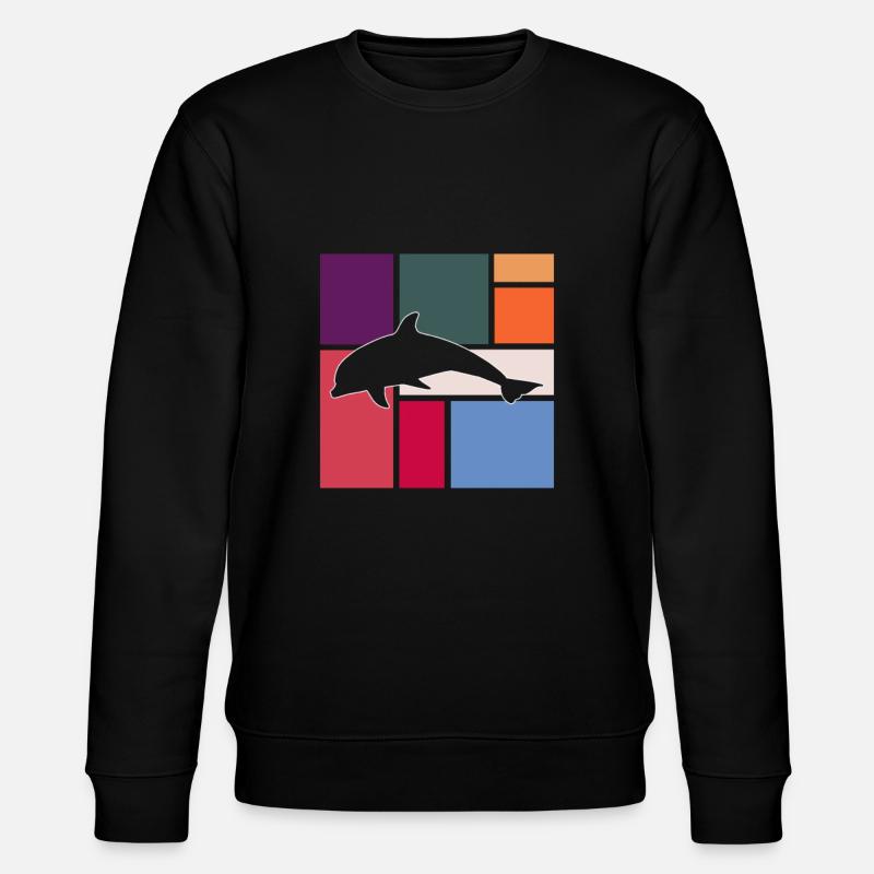 Delfin - Stanley/Stella Unisex Bio-Sweatshirt CHANGER  - Schwarz