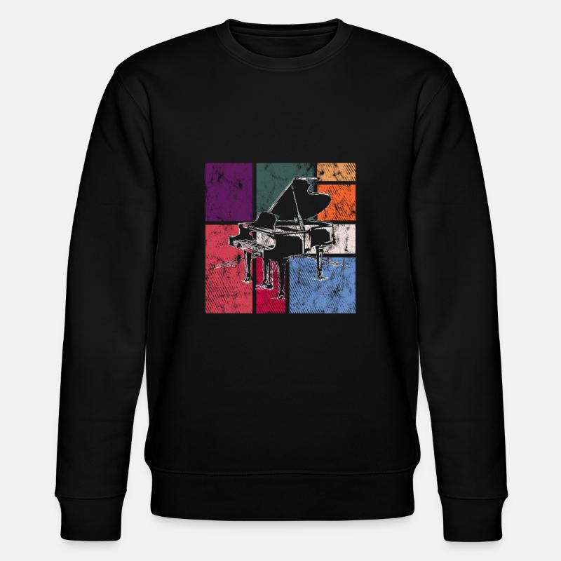 Piano - Sweat bio CHANGER Stanley/Stella Unisexe - noir