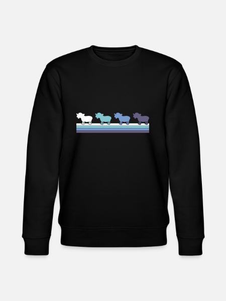 Schaf - Stanley/Stella Unisex Bio-Sweatshirt CHANGER - Schwarz