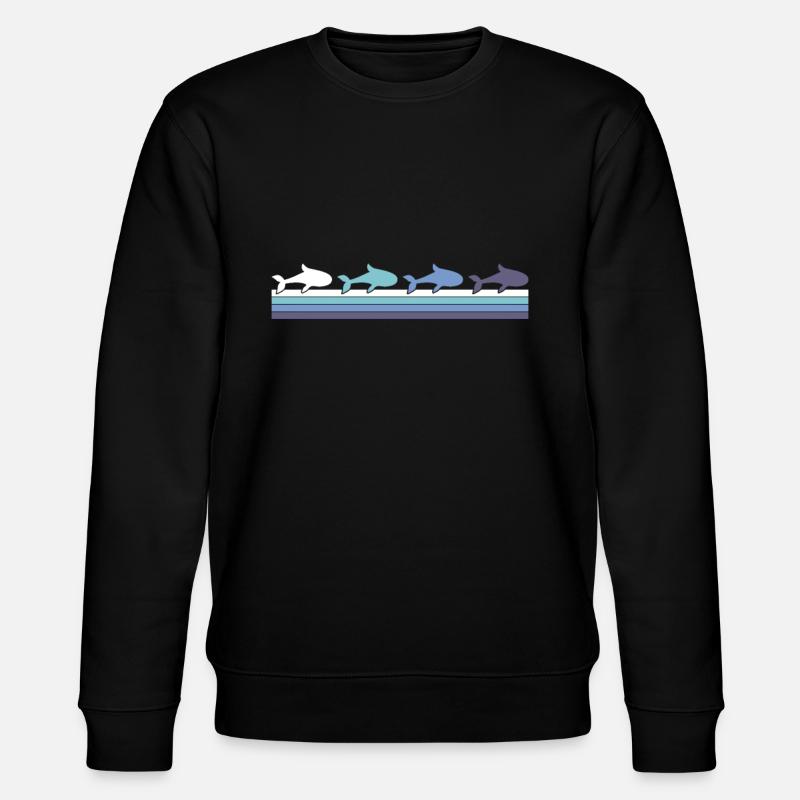 Fisch - Stanley/Stella Unisex Bio-Sweatshirt CHANGER  - Schwarz