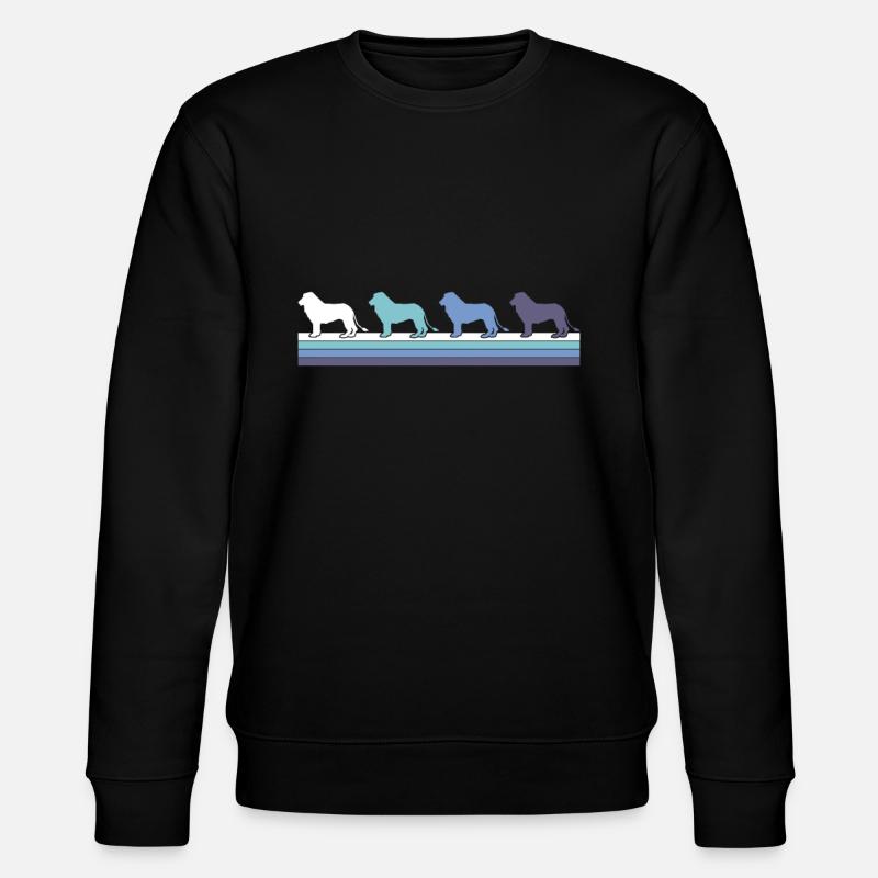 Löwe - Stanley/Stella Unisex Bio-Sweatshirt CHANGER  - Schwarz