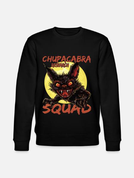 "Chupacabra Research Squad" Mythical Monster, - Stanley/Stella CHANGER Unisex Organic Sweatshirt - black