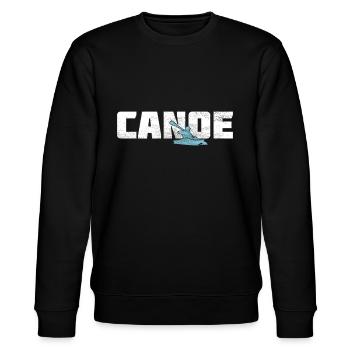 Kanu - Stanley/Stella Unisex Bio-Sweatshirt CHANGER  - Schwarz - Vorne - Nik (191cm) & Marisol (170cm)