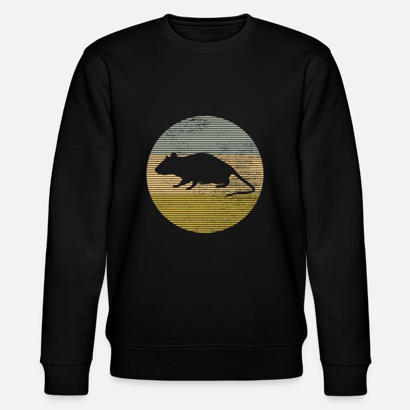 Maus - Stanley/Stella Unisex Bio-Sweatshirt CHANGER  - Schwarz