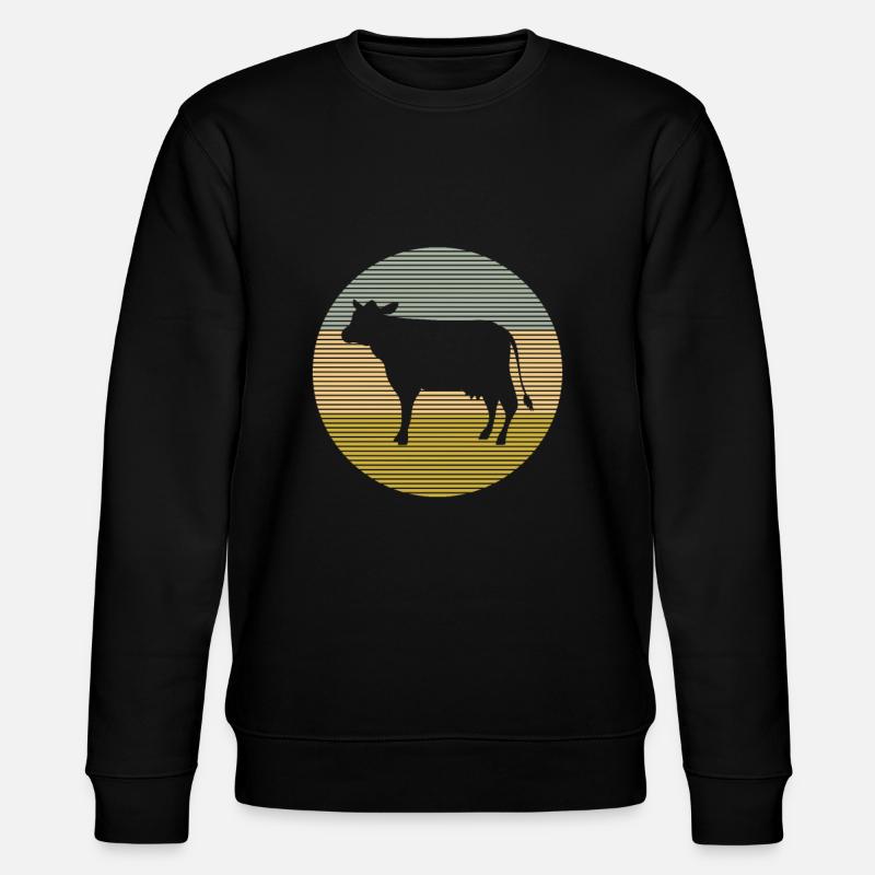 Kuh - Stanley/Stella Unisex Bio-Sweatshirt CHANGER  - Schwarz