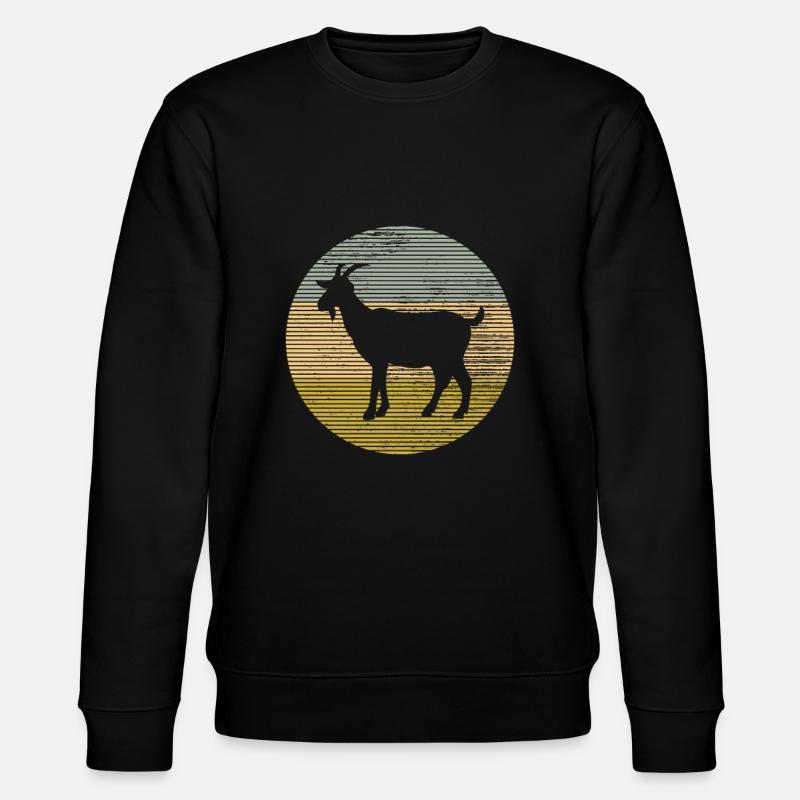 Ziege - Stanley/Stella Unisex Bio-Sweatshirt CHANGER  - Schwarz