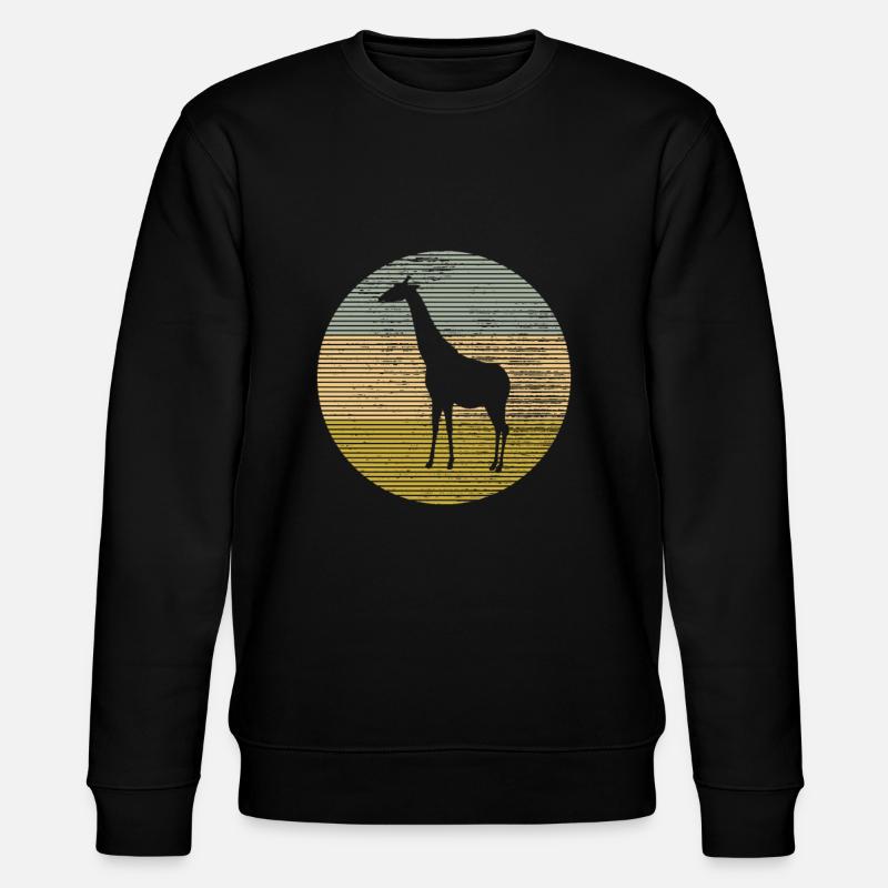 Giraffe - Stanley/Stella CHANGER Unisex Organic Sweatshirt - black