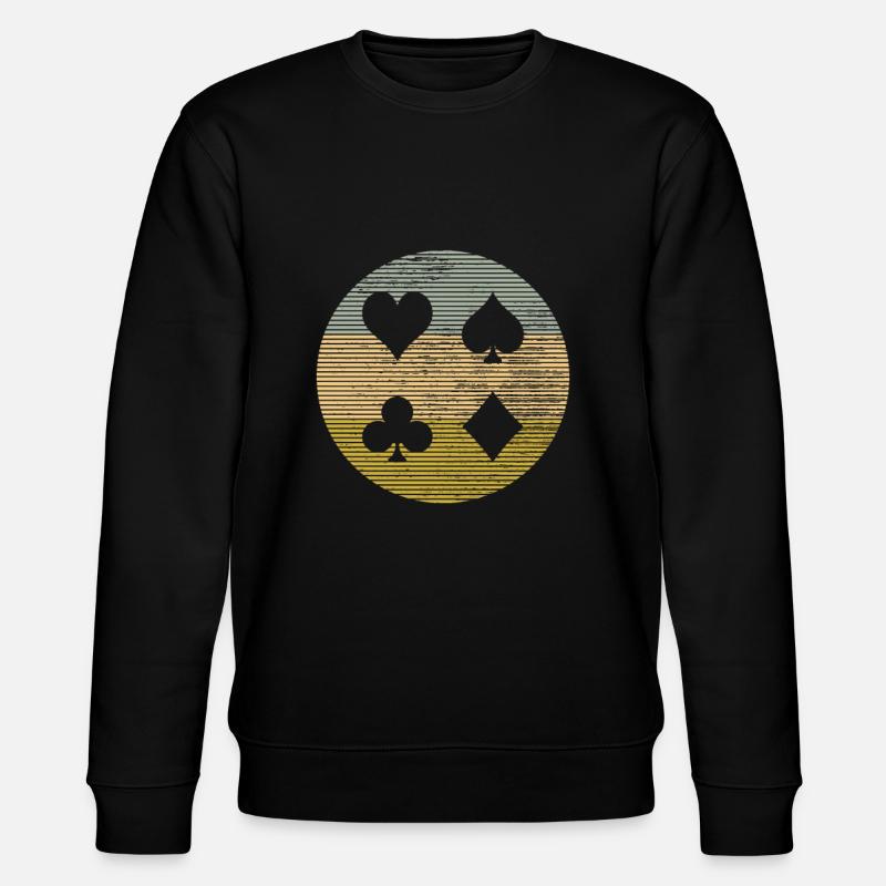 Poker - Stanley/Stella Unisex Bio-Sweatshirt CHANGER  - Schwarz