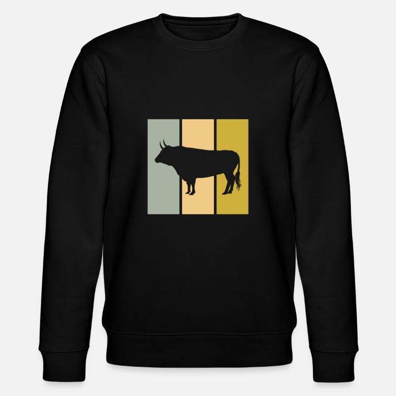 Stier - Stanley/Stella Unisex Bio-Sweatshirt CHANGER  - Schwarz