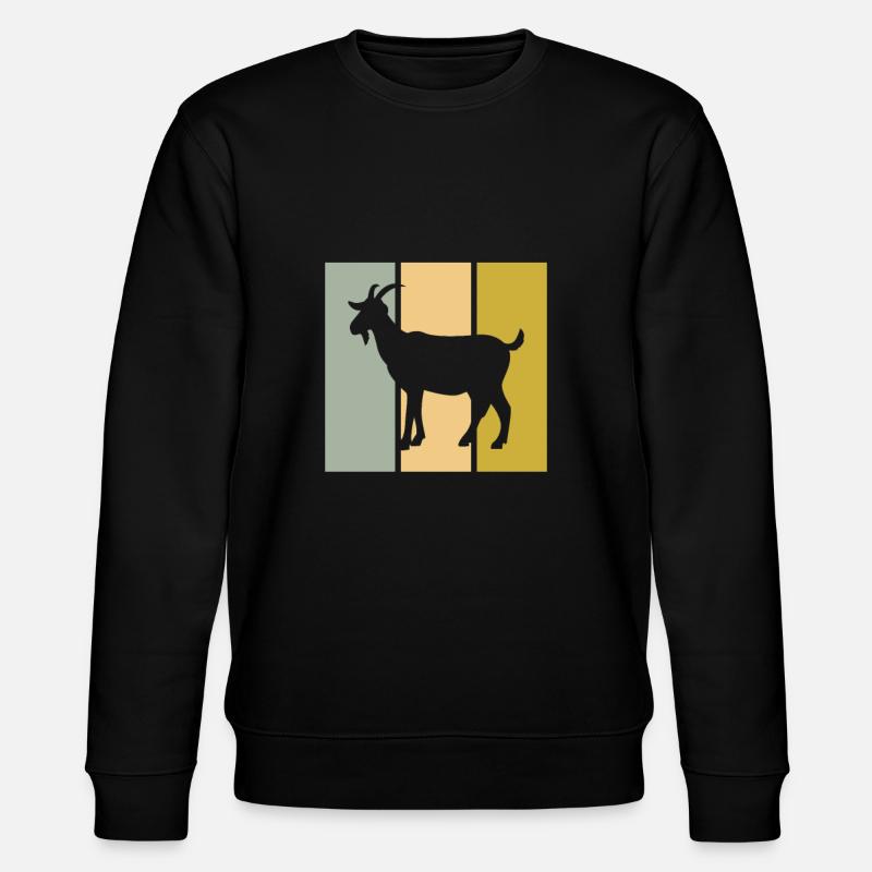 Ziege - Stanley/Stella Unisex Bio-Sweatshirt CHANGER  - Schwarz