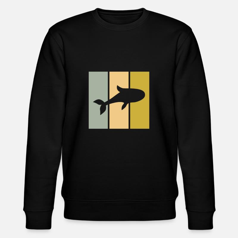 Fish - Stanley/Stella CHANGER Unisex Organic Sweatshirt - black