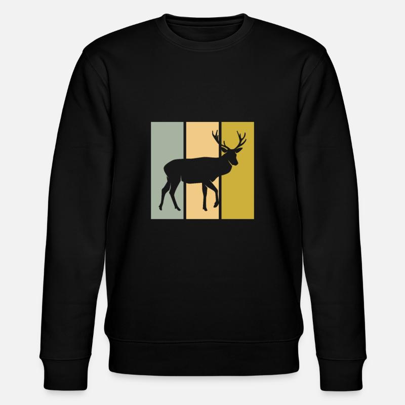 Hirsch - Stanley/Stella Unisex Bio-Sweatshirt CHANGER  - Schwarz