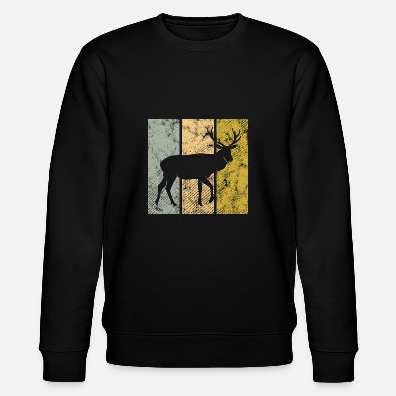 Hirsch - Stanley/Stella Unisex Bio-Sweatshirt CHANGER  - Schwarz