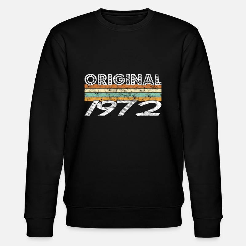 Original 1972 - Stanley/Stella Unisex Bio-Sweatshirt CHANGER  - Schwarz
