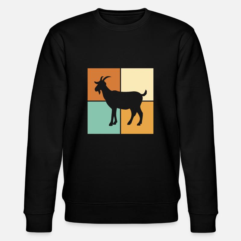 Ziege - Stanley/Stella Unisex Bio-Sweatshirt CHANGER  - Schwarz
