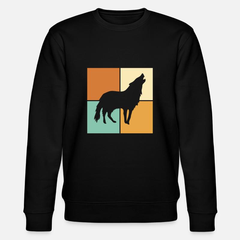 Wolf - Stanley/Stella Unisex Bio-Sweatshirt CHANGER  - Schwarz