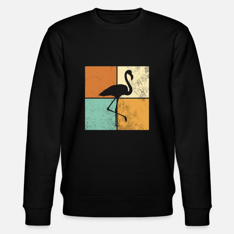 Flamingo - Stanley/Stella Unisex Bio-Sweatshirt CHANGER  - Schwarz