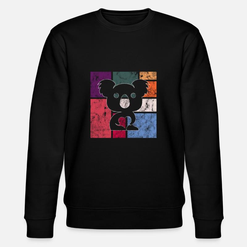 Koala - Stanley/Stella Unisex Bio-Sweatshirt CHANGER - Schwarz