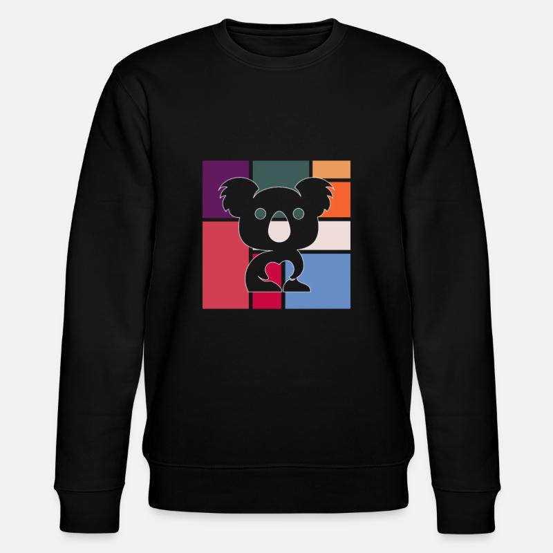 Koala - Stanley/Stella Unisex Bio-Sweatshirt CHANGER  - Schwarz