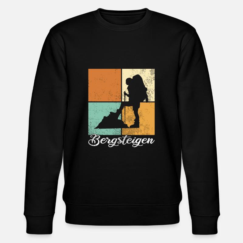 Bergsteigen - Stanley/Stella Unisex Bio-Sweatshirt CHANGER  - Schwarz