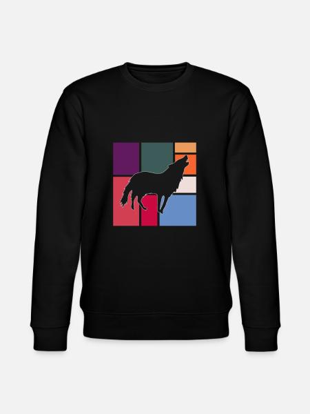 Wolf - Stanley/Stella CHANGER Unisex Organic Sweatshirt - black
