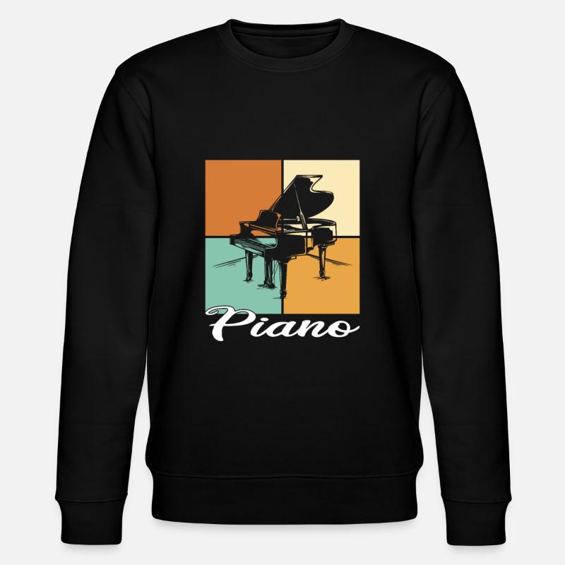 Klavier - Stanley/Stella Unisex Bio-Sweatshirt CHANGER  - Schwarz