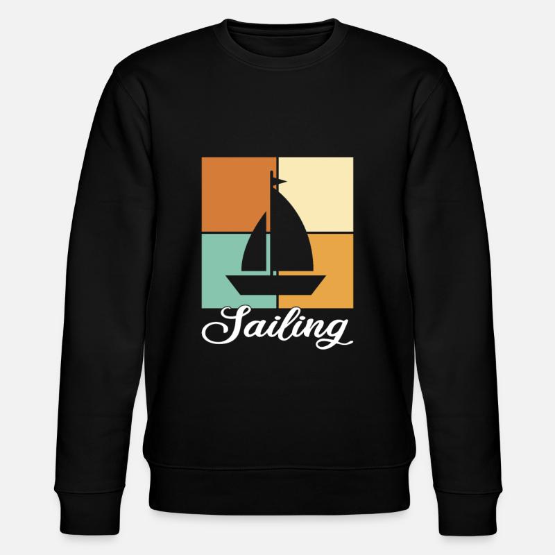 Segeln - Stanley/Stella Unisex Bio-Sweatshirt CHANGER  - Schwarz