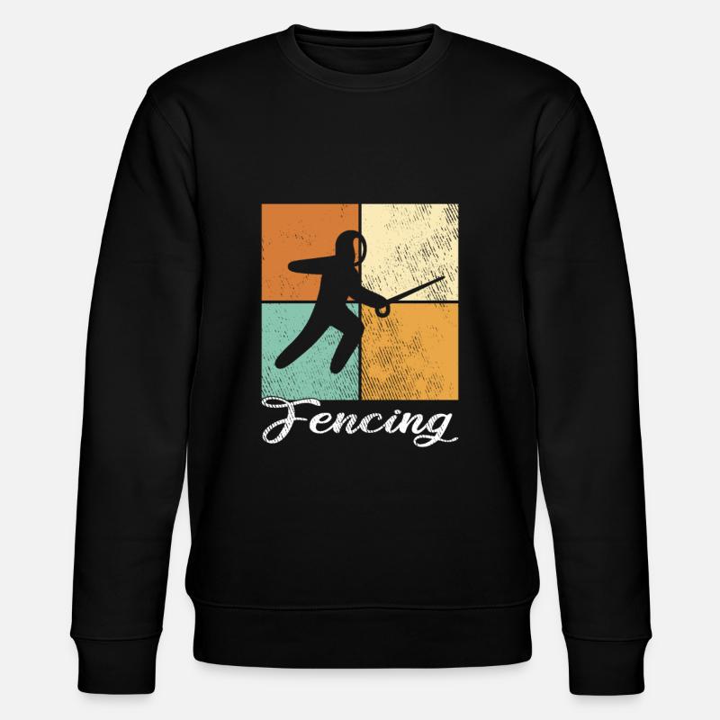 Fechten - Stanley/Stella Unisex Bio-Sweatshirt CHANGER  - Schwarz