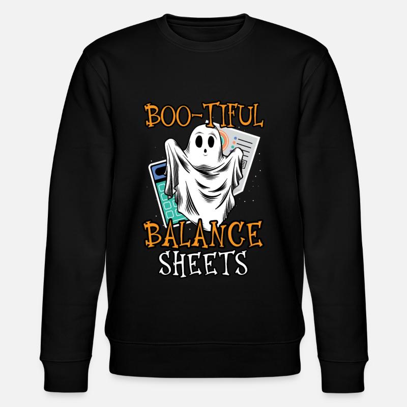 Boo-tiful Balance Sheets Buchhalterin Halloween - Stanley/Stella Unisex Bio-Sweatshirt CHANGER  - Schwarz