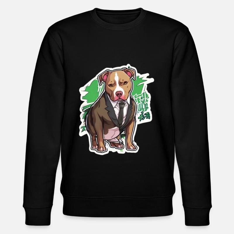 Pitbull Pitbull koira Pitbull vaatteet pitbullit - Stanley/Stella CHANGER unisex luomu-collegepaita - musta