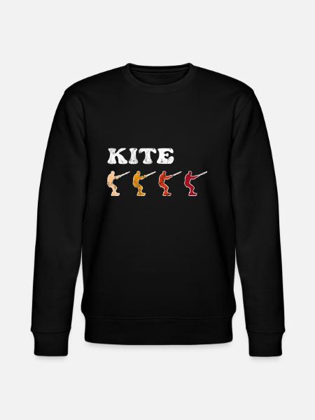 Kite Surfing Retro - Stanley/Stella CHANGER Unisex Organic Sweatshirt - black