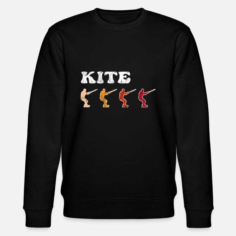 Kite Surfing Retro - Stanley/Stella CHANGER Unisex Organic Sweatshirt - black