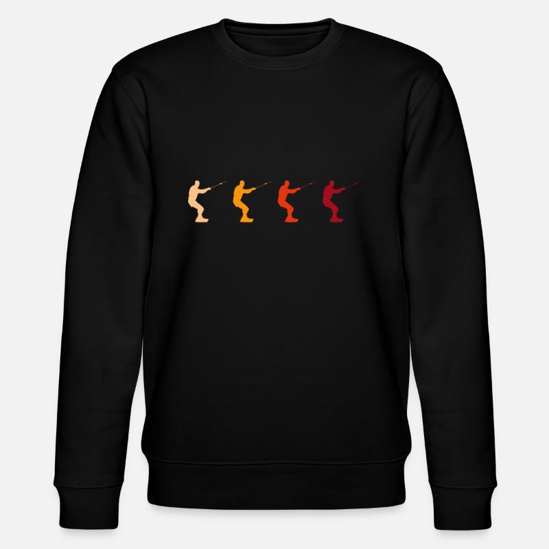 Kite Surf Retro - Stanley/Stella CHANGER Unisex Organic Sweatshirt - black