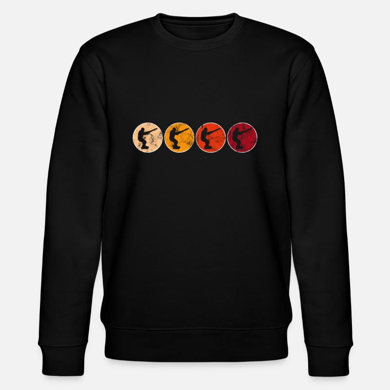 Kite Surfing Retro - Stanley/Stella CHANGER Unisex Organic Sweatshirt - black