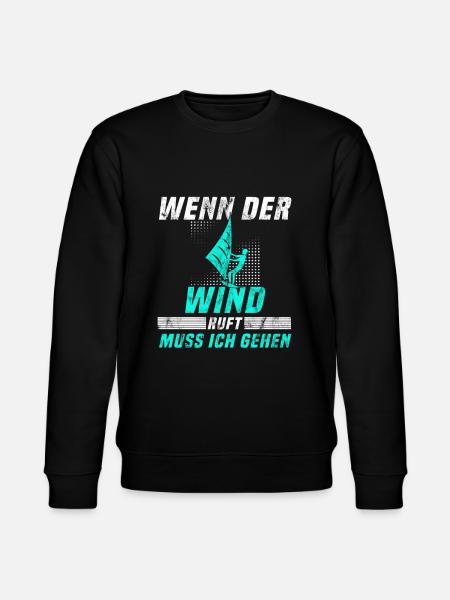 Kite surfen Spruch - Stanley/Stella Unisex Bio-Sweatshirt CHANGER  - Schwarz