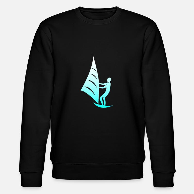 Kiteboarder - Stanley/Stella CHANGER Unisex Organic Sweatshirt - black