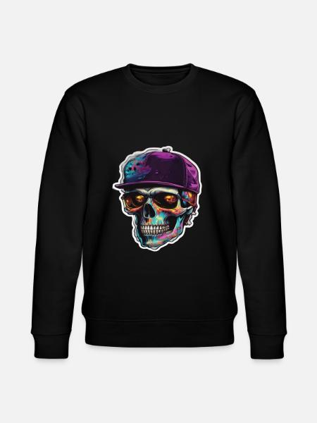 Skull Occhiali da sole Skulls Skull Skulls Skulls - Felpa ecologica unisex CHANGER di Stanley/Stella - nero