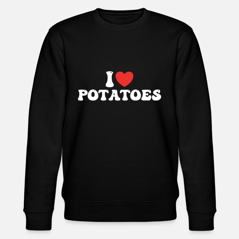 I love potatoes - Stanley/Stella CHANGER Unisex Organic Sweatshirt - black