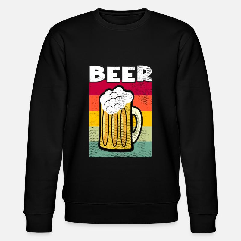 Beer Retro - Stanley/Stella CHANGER Unisex Organic Sweatshirt - black