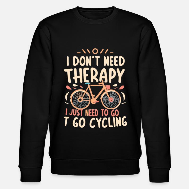 Bicycle - Stanley/Stella CHANGER Unisex Organic Sweatshirt - black