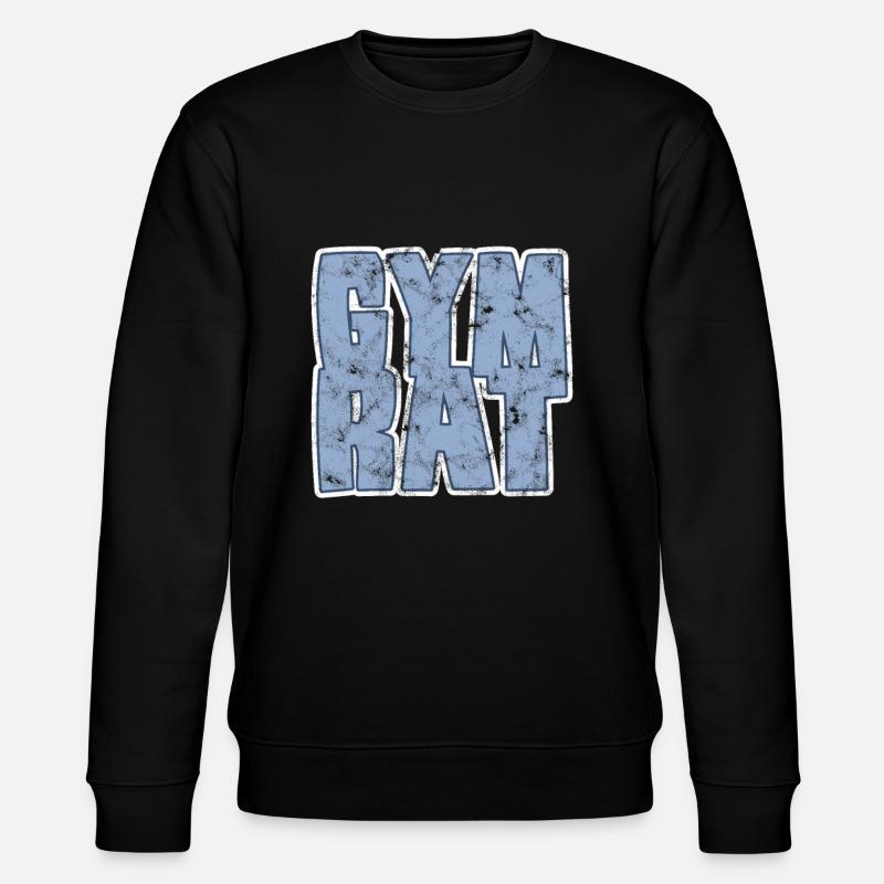 gym rat - Stanley/Stella Unisex Bio-Sweatshirt CHANGER  - Schwarz