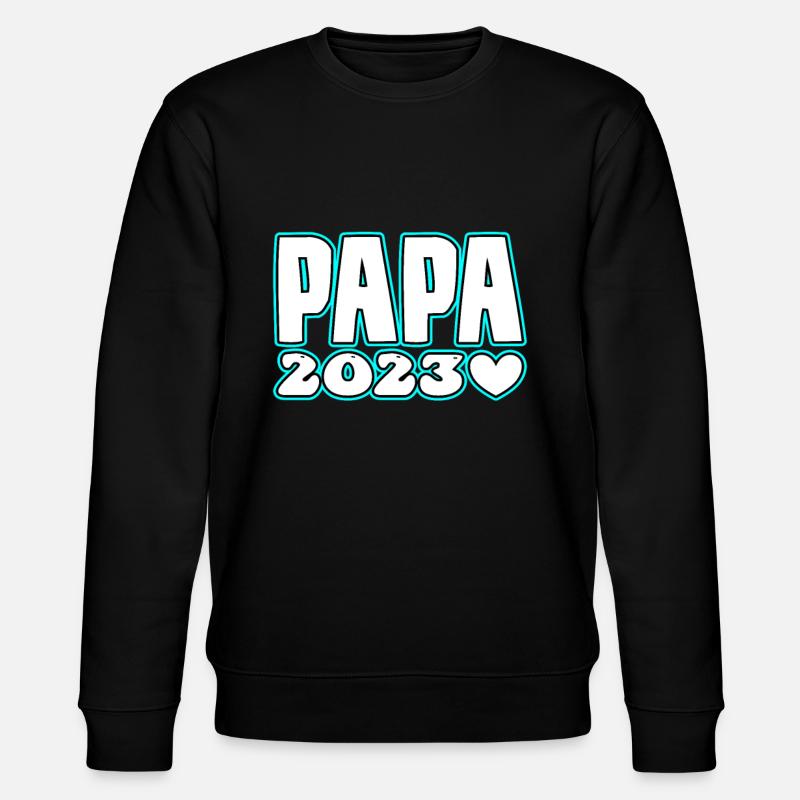 Papa 2023 - Stanley/Stella Unisex Bio-Sweatshirt CHANGER  - Schwarz